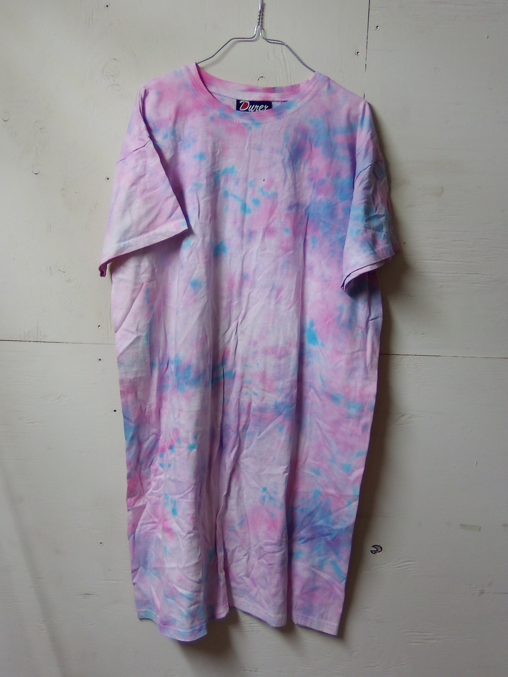 Women Tie-Dye Short Sleeve Top - Pink & Blue ( Bag L )